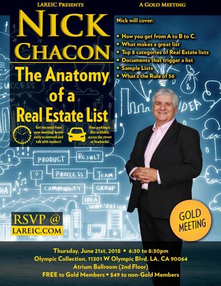 NICOLAS CHACON- ProbatesDaily.com-ForeclosuresDaily.com Off-Market and Off-Retail, Pre Probate leads, Probate Leads, Divorce Leads, Find Real estate off the Grid. Wholesalers and Flip houses, realtor leads Investor clubs, real estate networking, Wholesale, Probate Investing Los Angeles Real Estate Investors (LAREIC). Los Angeles County Real Estate Investors Association (LA REIA)