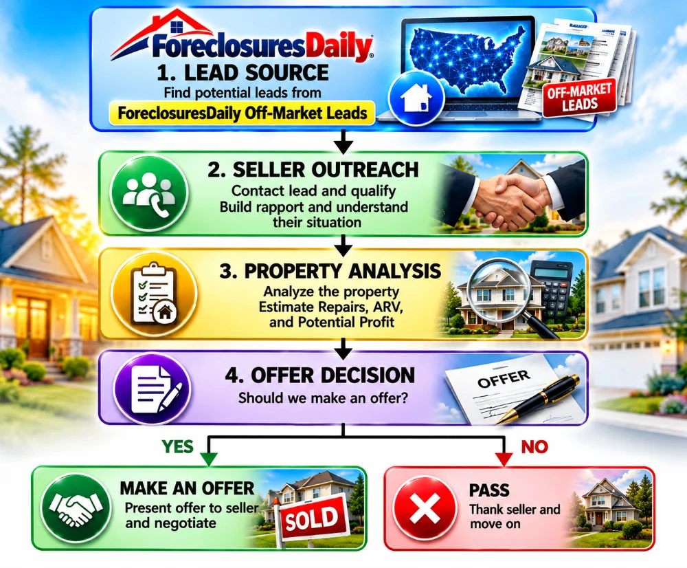 ForeclosuresDaily.com — Off-Market Real Estate Leads
