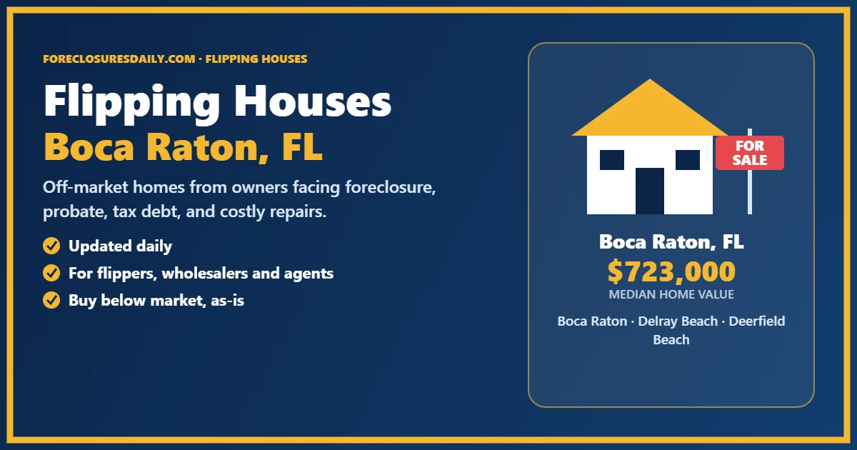 Flipping houses in Boca Raton, Florida
