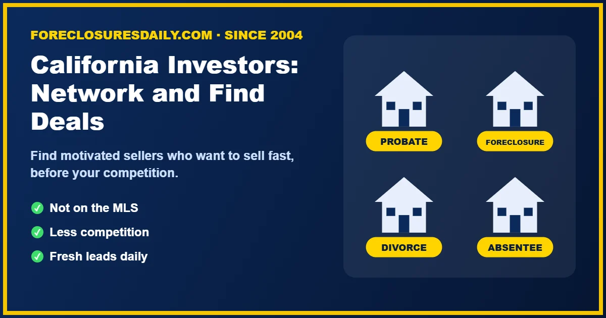California real estate investors networking
