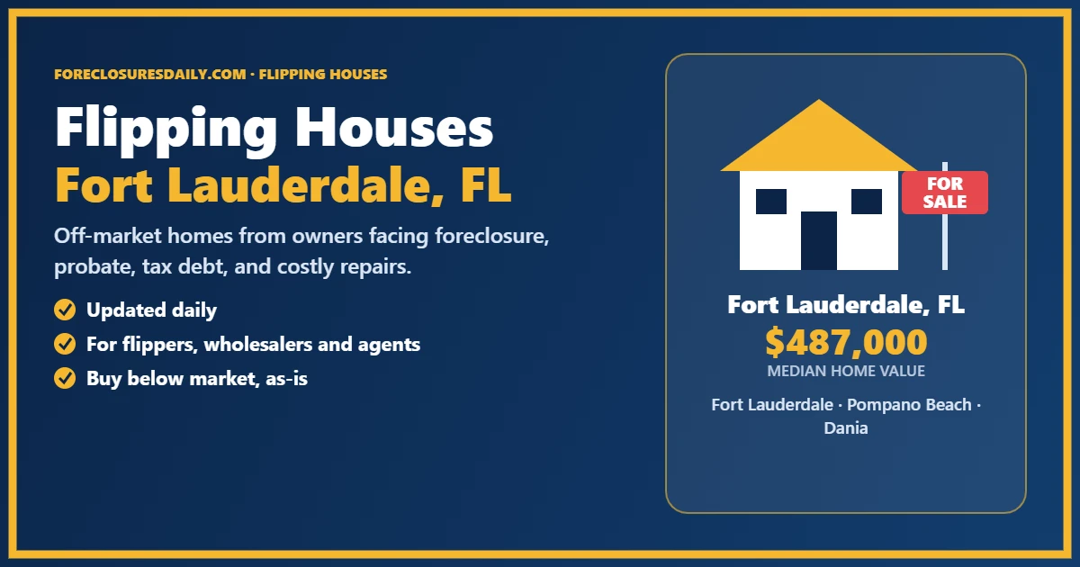 Flipping houses in Fort Lauderdale, Florida