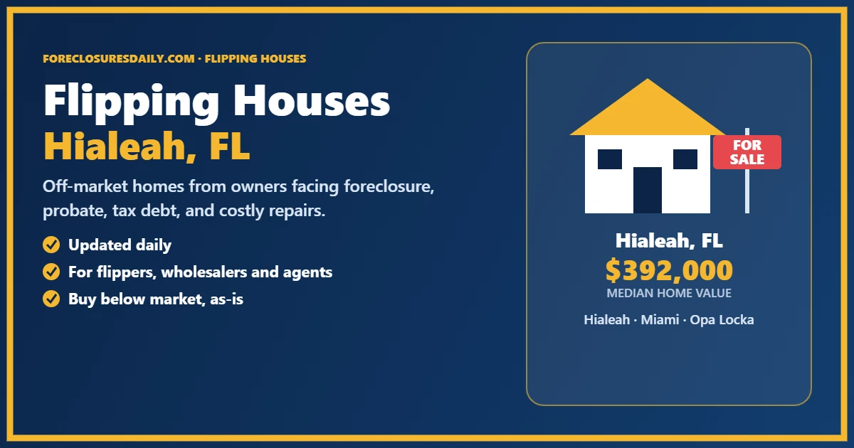 Flipping houses in Hialeah, Florida