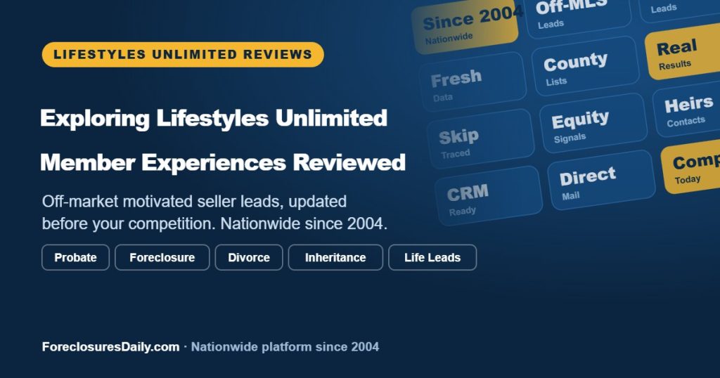 Exploring Lifestyles Unlimited: Member Experiences Reviewed | ForeclosuresDaily.com