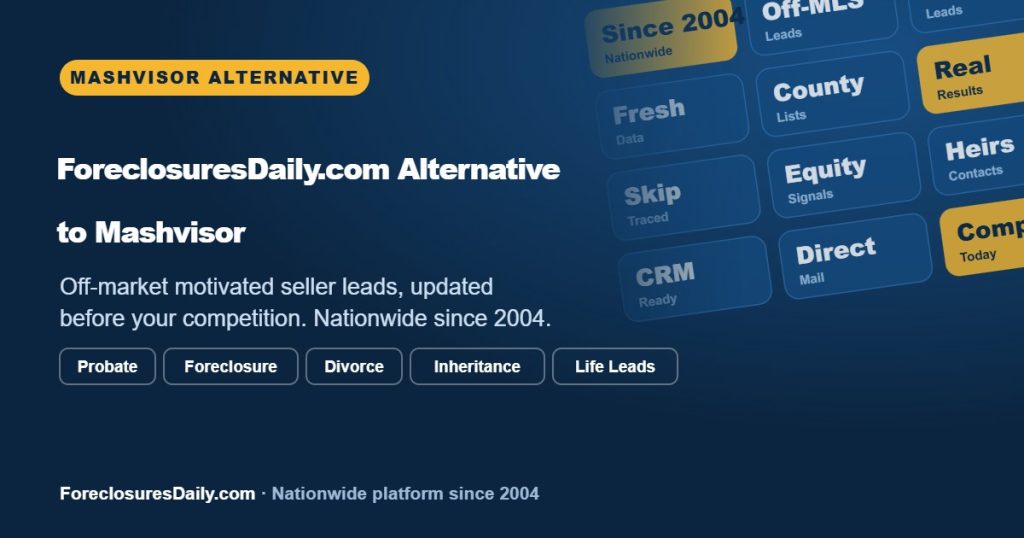 ForeclosuresDaily.com: Alternative to Mashvisor | ForeclosuresDaily.com