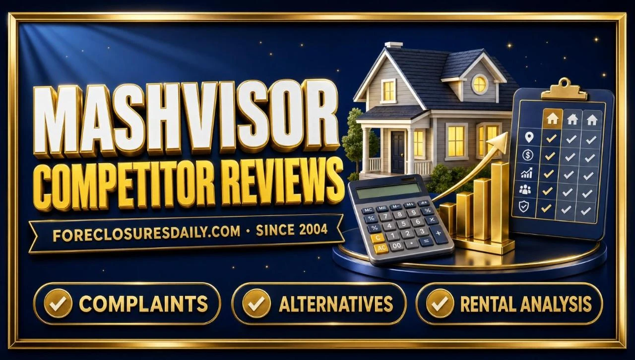 Mashvisor competitor reviews, complaints and alternatives: ForeclosuresDaily.com