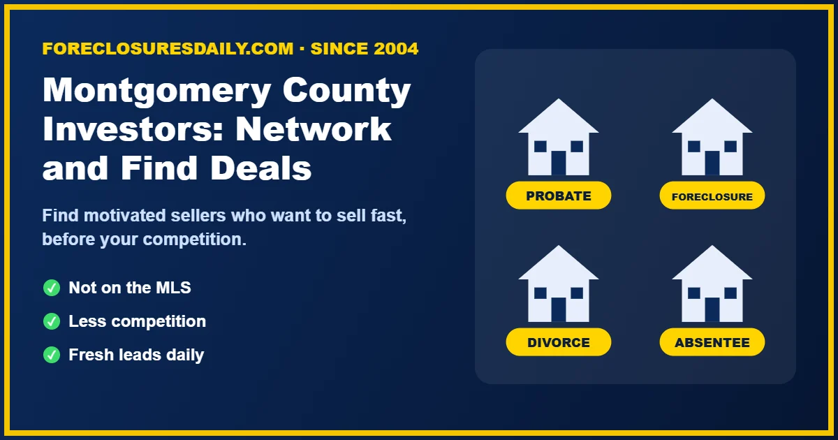 Montgomery County real estate investors networking