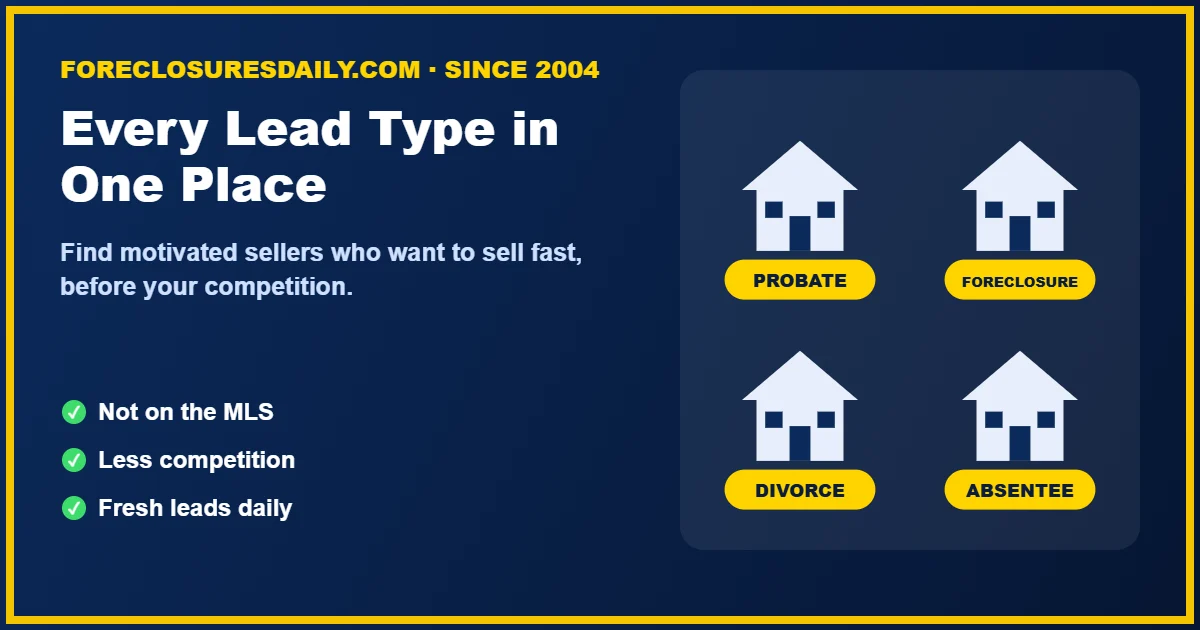 Real estate buyer comparing lead types