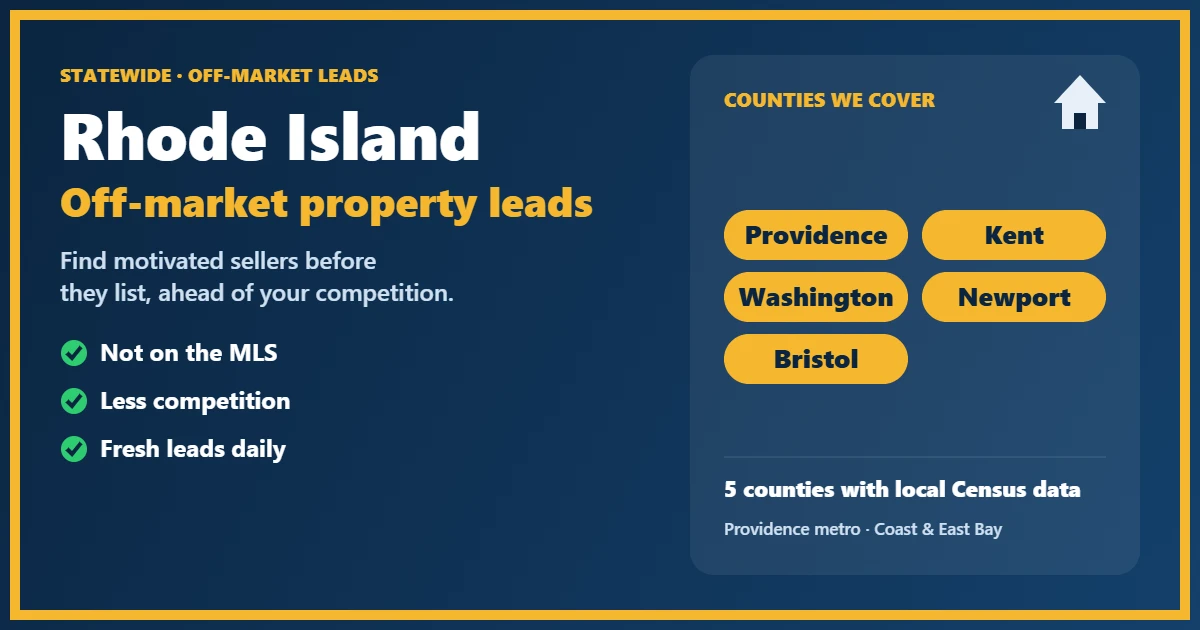 Homes in a neighborhood with off-market properties Rhode Island investors target