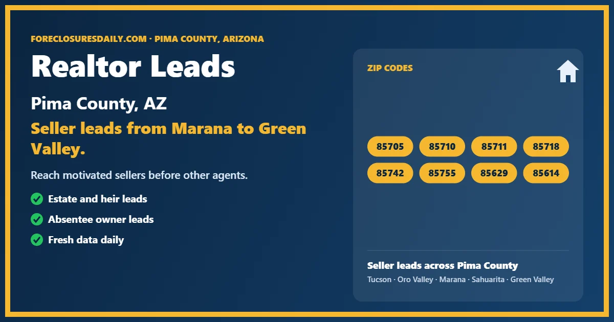 Realtor leads Pima County from ForeclosuresDaily.com