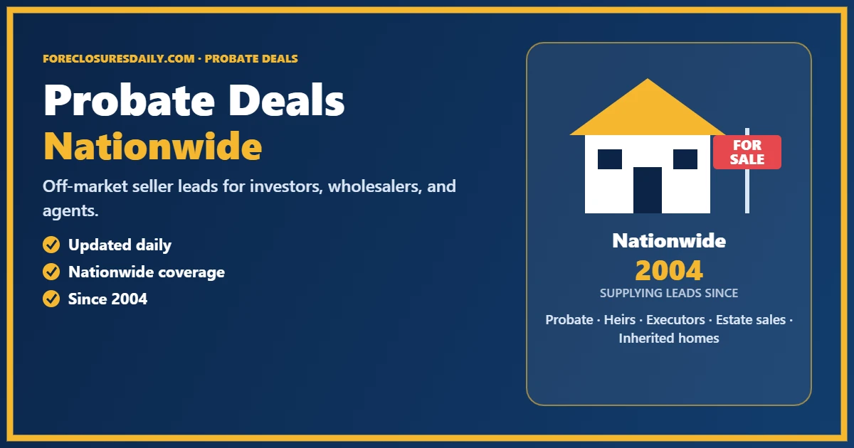 Anatomy of a Probate Real Estate Deal: From Lead to Closing
