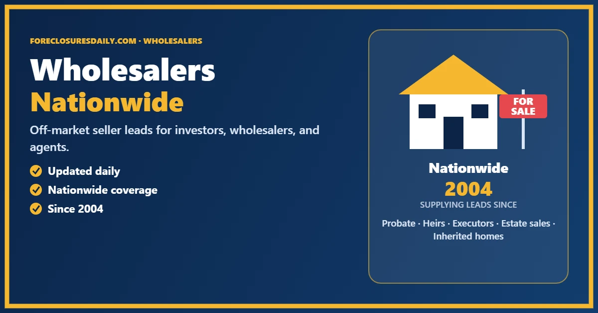 Connecting Real Estate Wholesalers With Motivated Sellers and Cash Buyers
