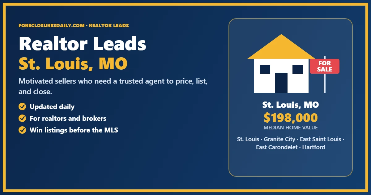Realtor leads in St. Louis, Missouri