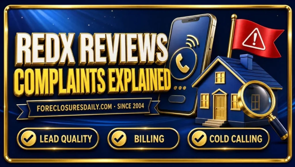 REDX reviews and complaints explained: ForeclosuresDaily.com