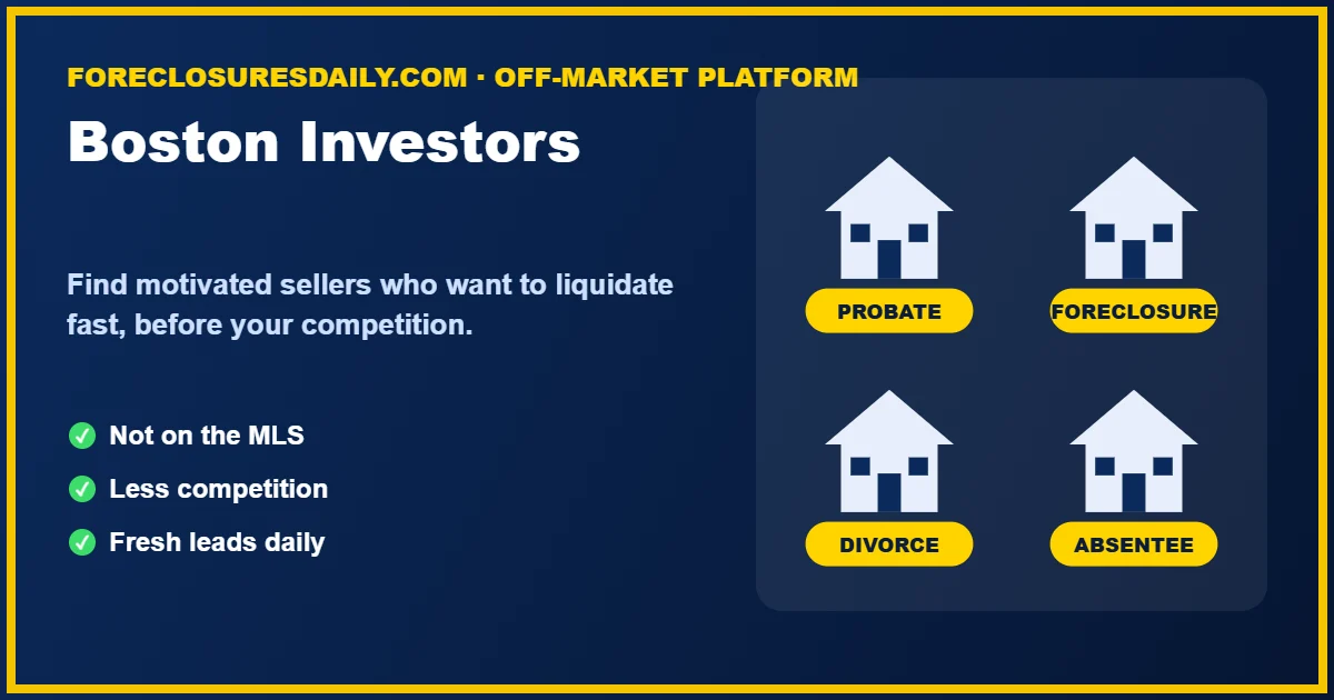 Boston wholesale real estate investors finding off-market deals