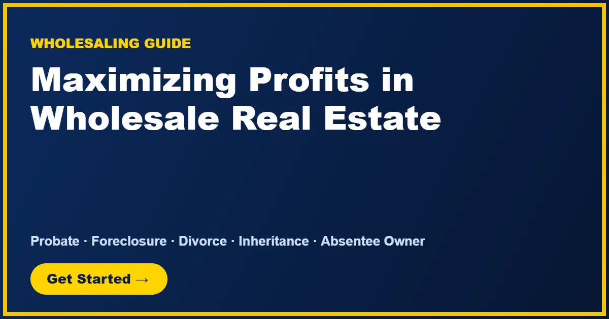 Wholesale Real Estate Profit Strategy