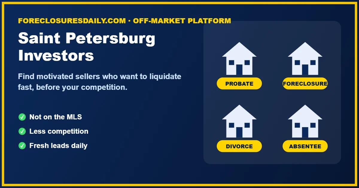 Saint Petersburg wholesale real estate investors finding off-market deals