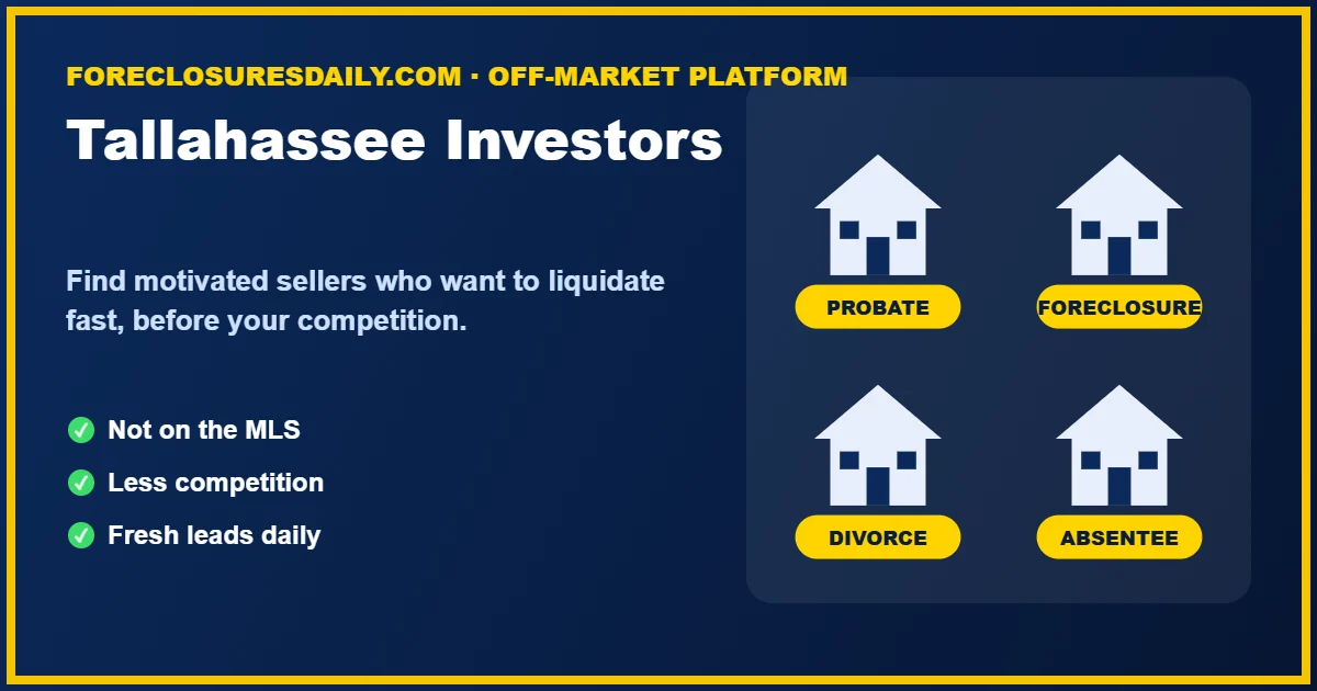 Tallahassee wholesale real estate investors finding off-market deals