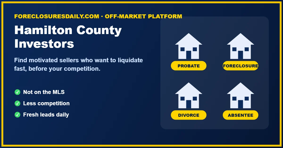 Hamilton County wholesale real estate investors finding off-market deals