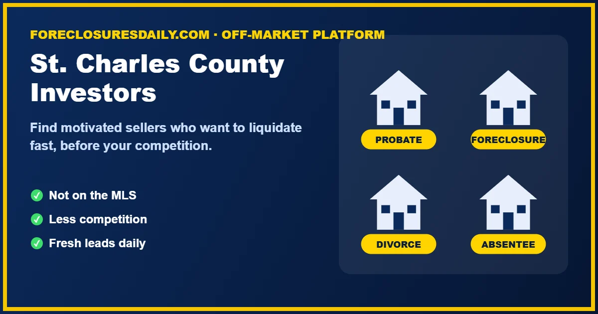 St. Charles County wholesale real estate investors finding off-market deals